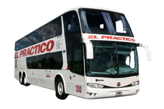 Empresa de micros El Práctico viajando a Córdoba